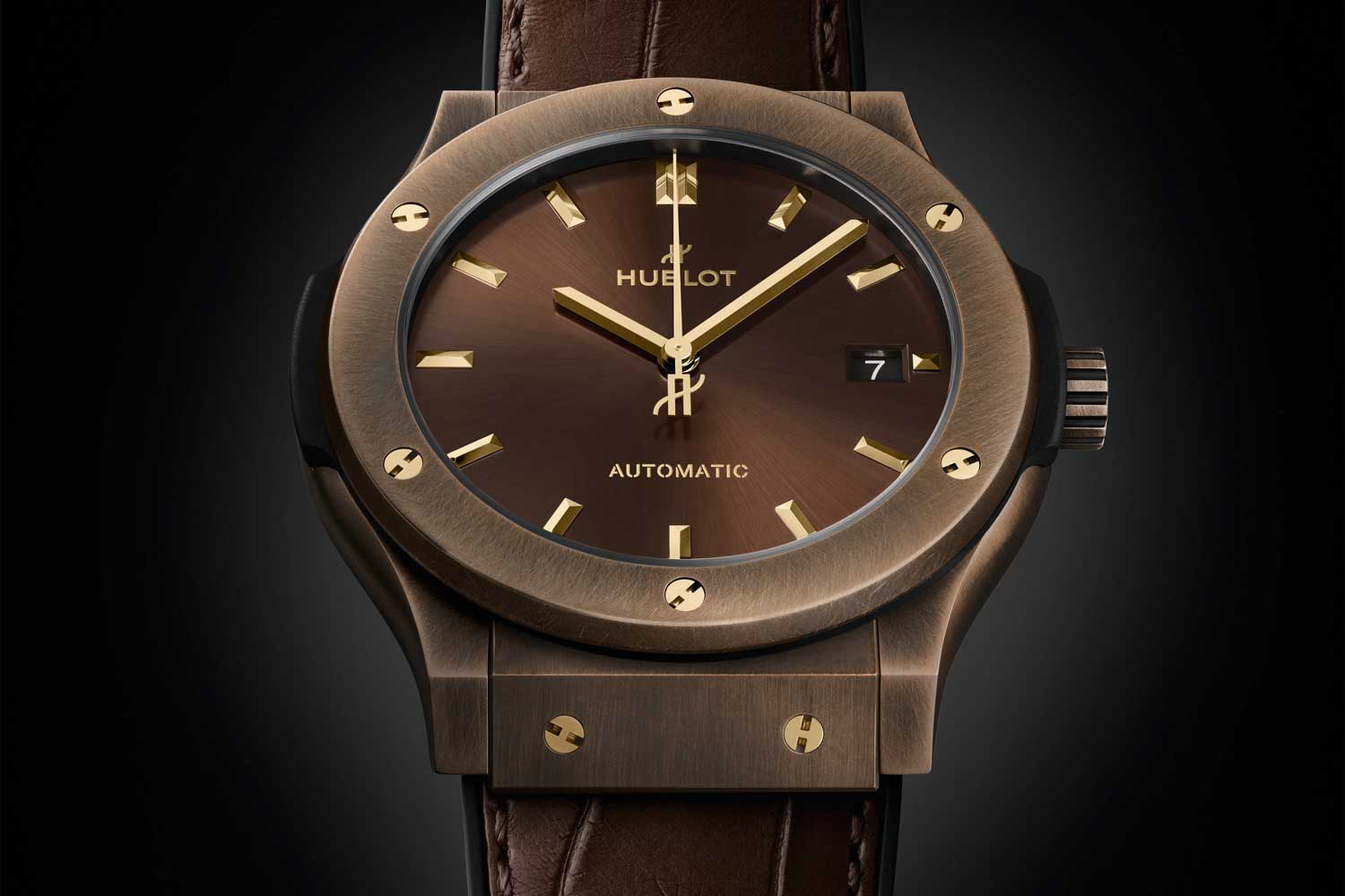 UK Best Quality Fake Hublot Classic Fusion 45mm Bronze Brown • Choose ...